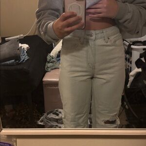 Wild Fable High Rise Jeans in Light Green